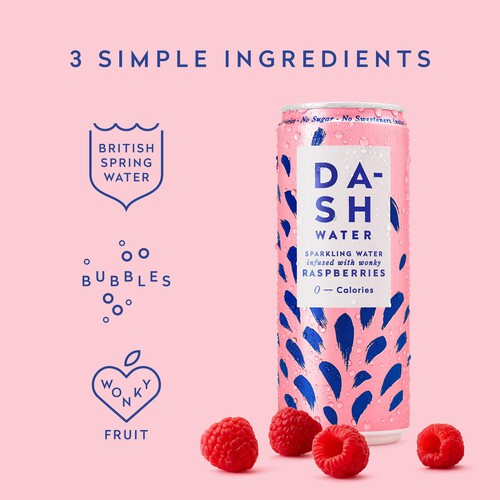 DASH Raspberry Infused Sparkling Water thumbnail 2