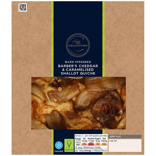 M&S Barbers Cheddar & Caramelised Onion Quiche