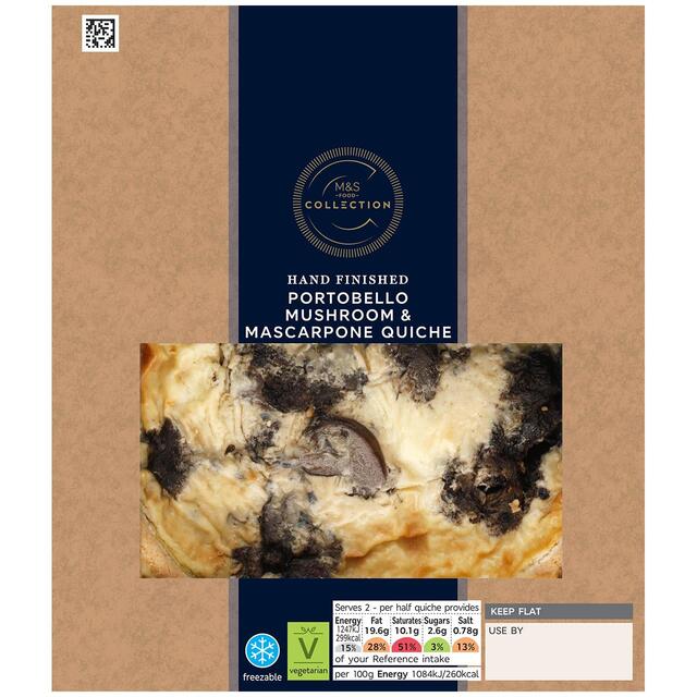 M&S Portobello Mushroom & Mascarpone Quiche