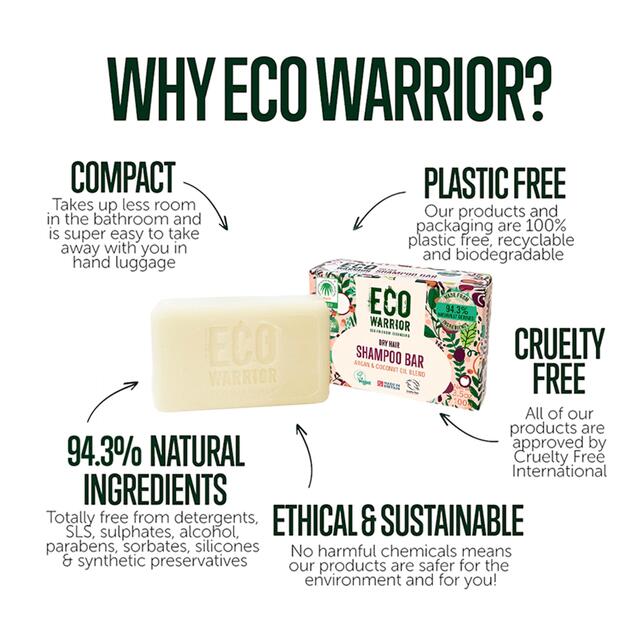 Eco Warrior Dry Hair Shampoo Bar thumbnail 4