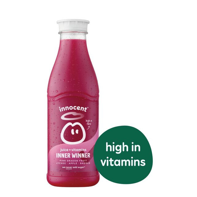Innocent Plus Inner Winner, Dragon Fruit & Lychee Juice with Vitamins