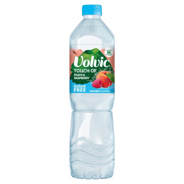 Volvic Touch of Fruit Peach & Raspberry Sugar Free Still Flavoured Water thumbnail 2
