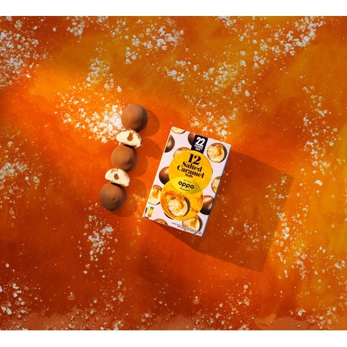 Oppo Salted Caramel Low Calorie Ice Cream Snack Balls thumbnail 3