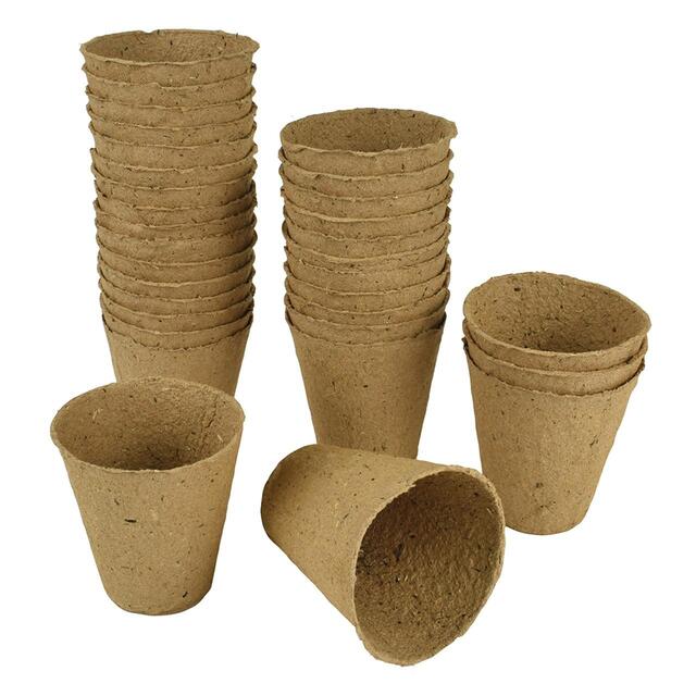 Gro-Sure Fibre Pots Round 6cm