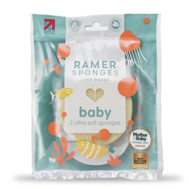 Ramer Ultra Soft Baby Sponge, Twinpack