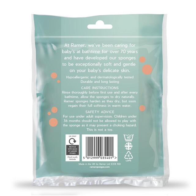 Ramer Ultra Soft Baby Sponge, Twinpack thumbnail 2