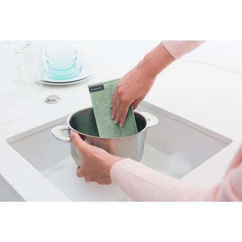 Brabantia Sinkside Microfibre Cleaning Pads Jade Green thumbnail 3