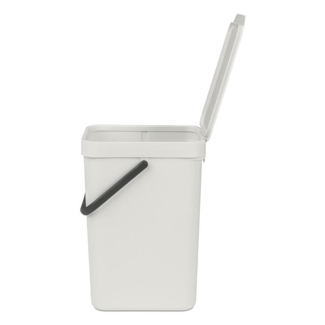 Brabantia Sort & Go Waste Bin 12L Light Grey thumbnail 2