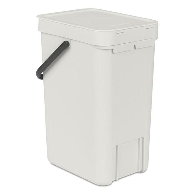 Brabantia Sort & Go Waste Bin 12L Light Grey thumbnail 3