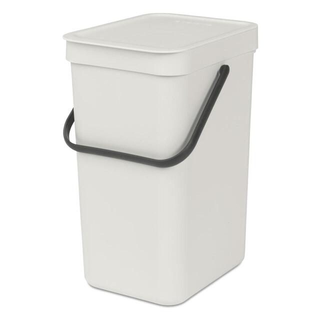 Brabantia Sort & Go Waste Bin 12L Light Grey thumbnail 4