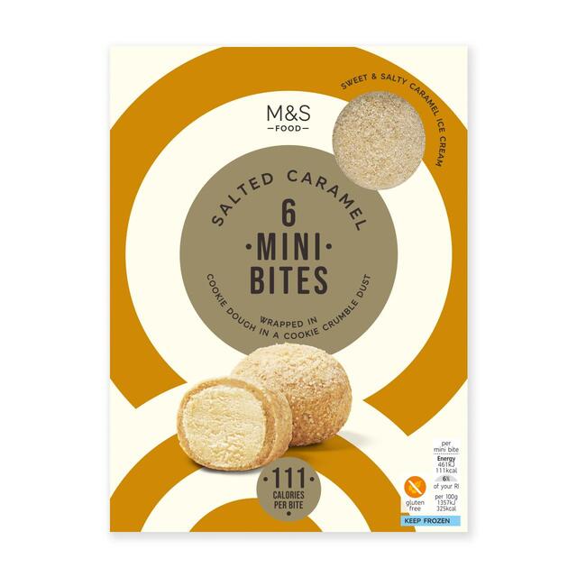 M&S Salted Caramel Mini Bites Ice Cream thumbnail 2
