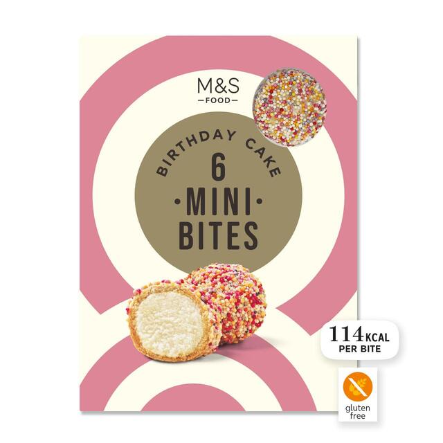 M&S Mini Cookie Dough Birthday Cake Ice Cream Bites