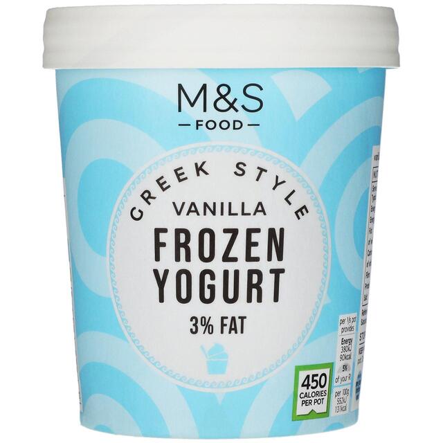 M&S Greek Style Vanilla Frozen Yogurt