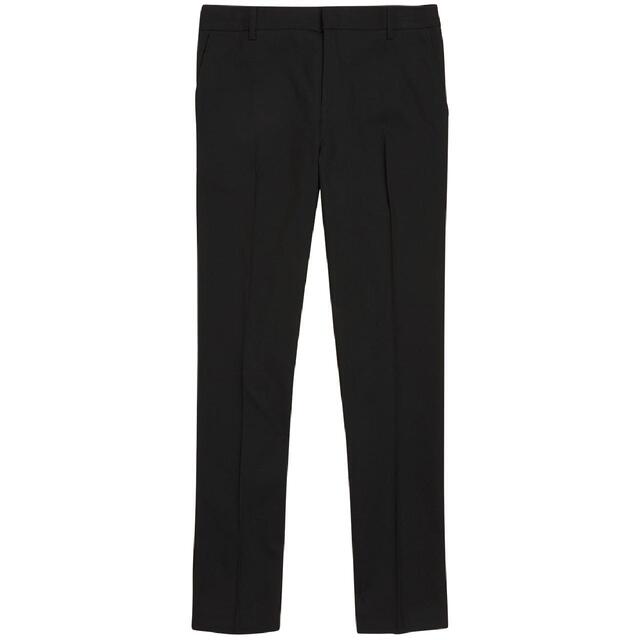 M&S Boys Black Super Skinny Leg Stretch Trs 3-14 Y, Black