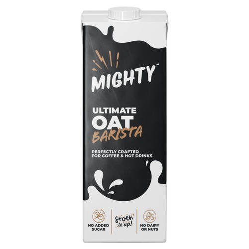 Mighty Milkology Barista Dairy Free Oat Milk Alternative for Coffee