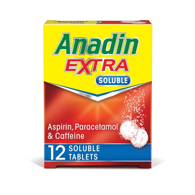 Anadin Extra Aspirin & Paracetamol Pain Relief Soluble Tablets