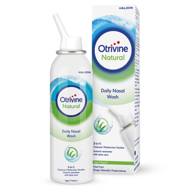 Otrivine Natural Daily Nasal Wash with Aloe Vera Drug Free
