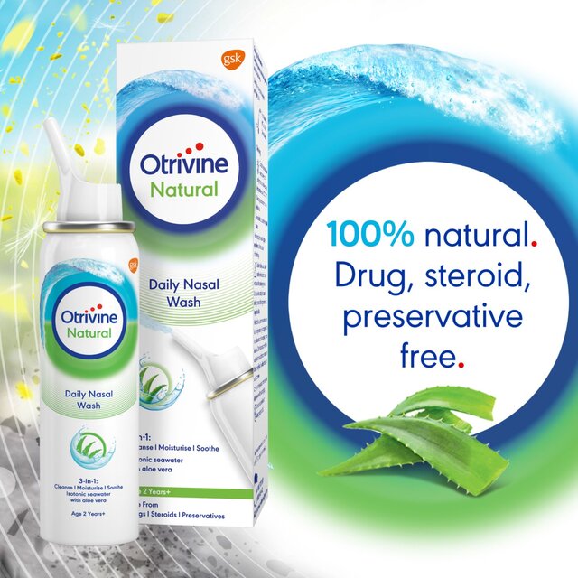 Otrivine Natural Daily Nasal Wash with Aloe Vera Drug Free thumbnail 4