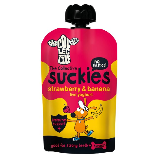 The Collective Suckies No Added Sugar Strawberry & Banana Yoghurt