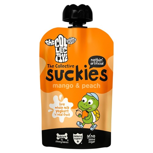 The Collective Suckies No Added Sugar Mango & Peach Yoghurt