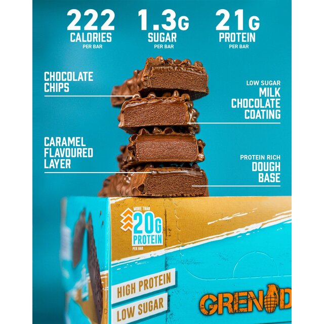 Grenade Chocolate Chip Salted Caramel Protein Bar thumbnail 6