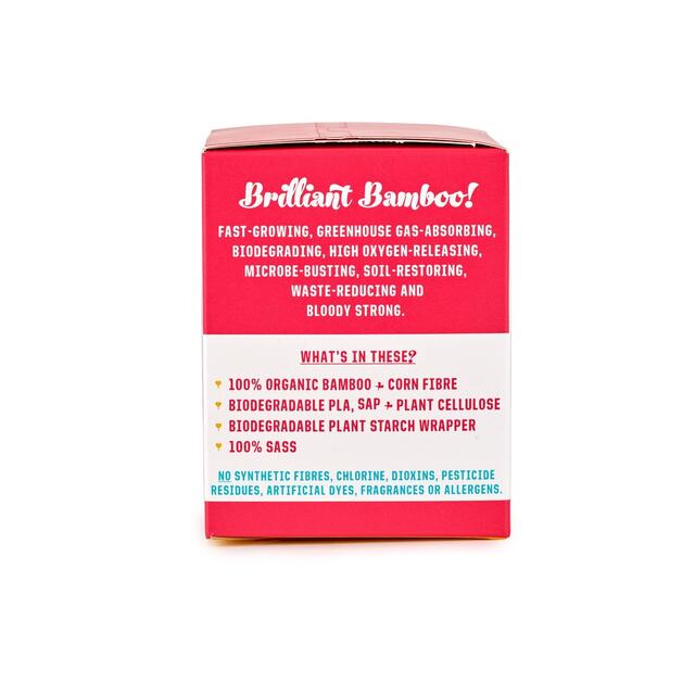 FLO Bamboo Sanitary Day Pads, Winged & Ultra Thin thumbnail 4