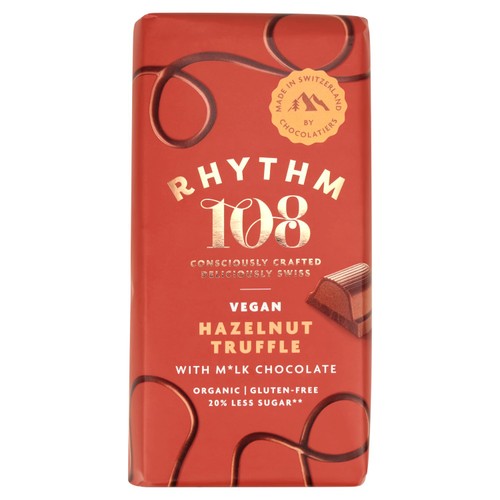 Rhythm 108 Swiss Vegan Hazelnut Truffle Bar with M'lk Chocolate thumbnail 2
