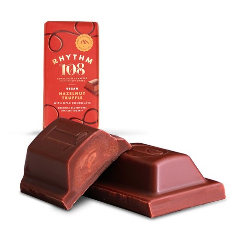 Rhythm 108 Swiss Vegan Hazelnut Truffle Bar with M'lk Chocolate thumbnail 3