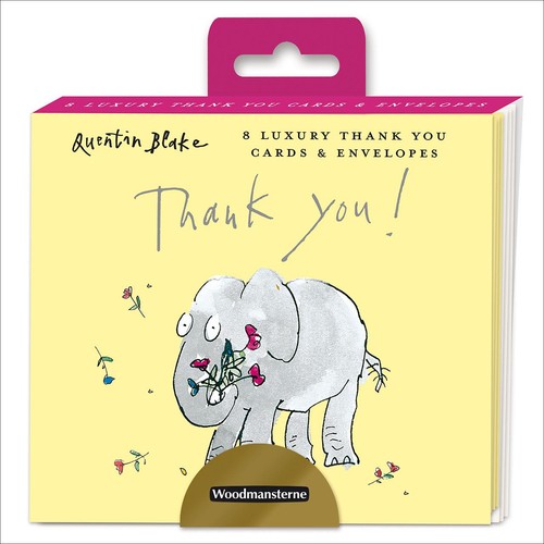 Quentin Blake Elephant Luxury Thank You Card Pack thumbnail 2