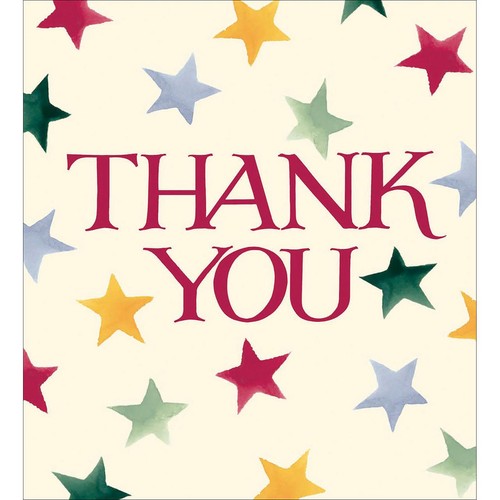 Emma Bridgewater Stars Thank You Card Pack