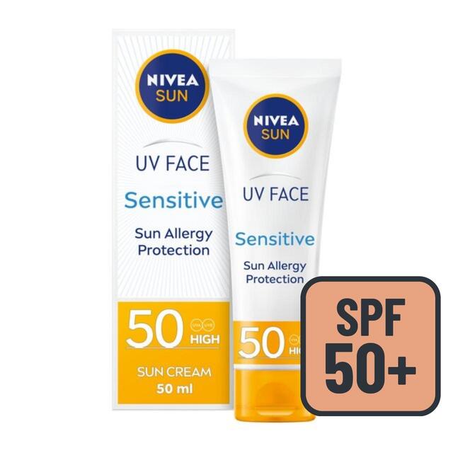 NIVEA SUN UV Face SPF 50 Sensitive Sun Cream