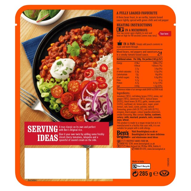 Ben's Original Plant Powered Chili Non Carne thumbnail 3