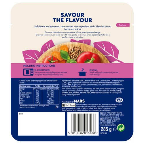 Ben's Original Plant Powered Spicy Lentil Stew thumbnail 8