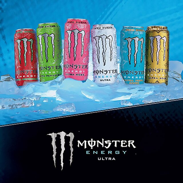 Monster Energy Drink Ultra Golden Pineapple Zero Sugar thumbnail 4