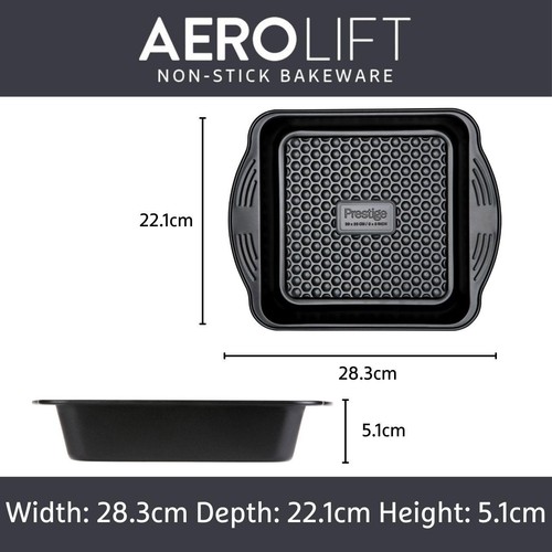Prestige Aerolift Carbon Steel Cake Tin Square 20cm thumbnail 2
