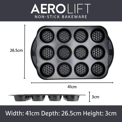 Prestige Aerolift Carbon Steel Muffin Tin 12 Cup thumbnail 2