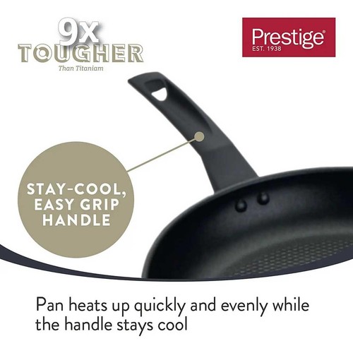 Prestige 9 x Tougher Aluminium Non Stick All Hob Frying Pan 29cm thumbnail 4