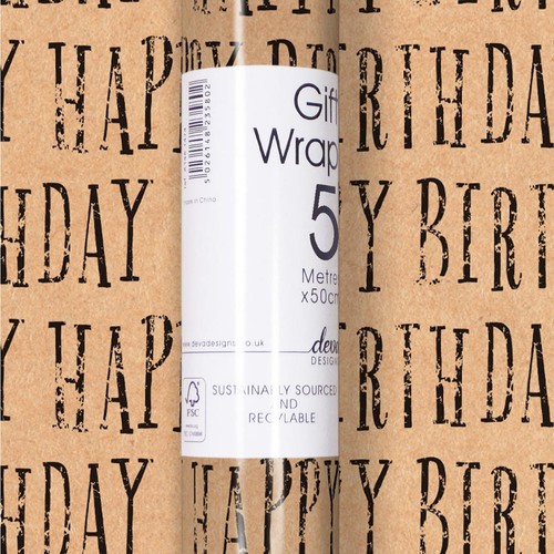 Craft Happy Birthday Gift Wrap Roll thumbnail 2