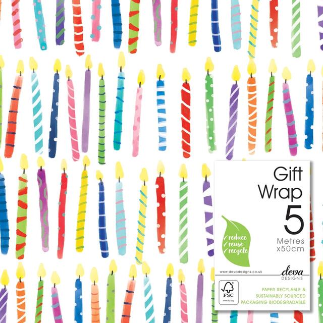 Party Candles Gift Wrap Roll thumbnail 2