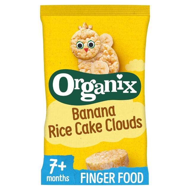 Organix Banana Rice Cake Clouds Organic Baby Snacks 7 months+