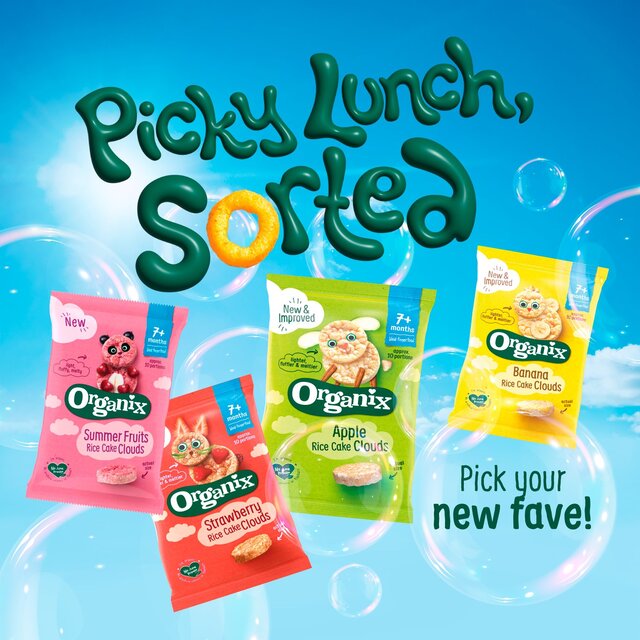 Organix Banana Rice Cake Clouds Organic Baby Snacks 7 months+ thumbnail 5