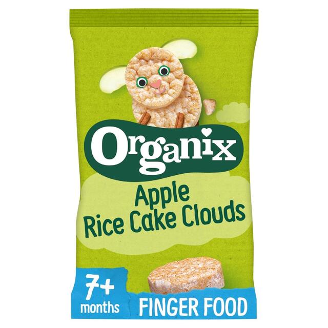 Organix Apple Rice Cake Clouds Organic Baby Snacks 7 months+