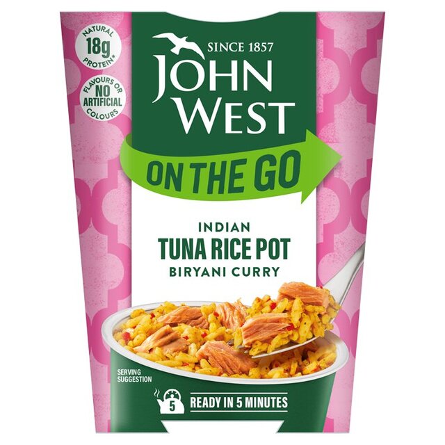John West On The Go Indian Biryani Curry Tuna Rice Pot