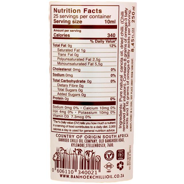 Banhoek Chilli Oil thumbnail 4