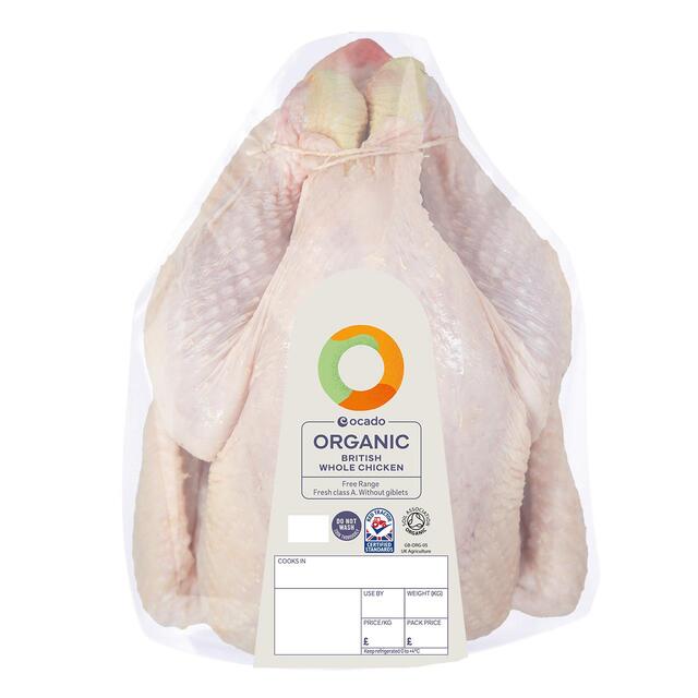 Ocado Organic Free Range Whole Chicken thumbnail 2