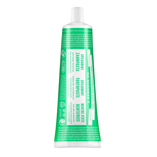 Dr Bronner's Spearmint Organic Toothpaste