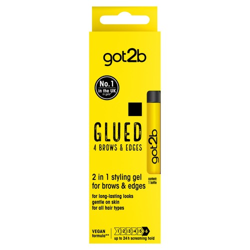 Schwarzkopf got2b Glued 4 Brows & Edges 2 in 1 Hair Gel