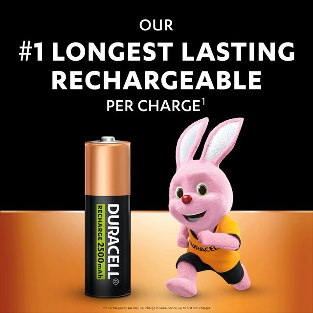 Duracell Recharge Ultra AA Rechargeable Batteries thumbnail 3