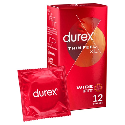 Durex Thin Feel XL Condoms More Sensitivity Wide Fit thumbnail 2