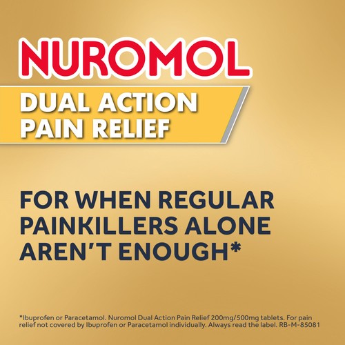 Nuromol Pain Relief Ibuprofen & Paracetamol Tablets thumbnail 2
